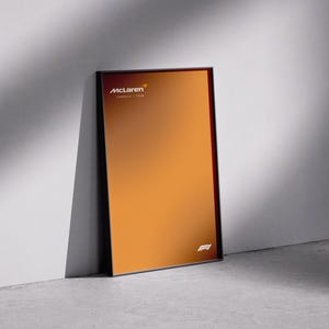 McLaren MCL39 F1 – Digital affisch för modell 42228 – Vertikal och horisontell design | 50 x 70 cm