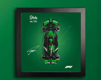 Stake F1 Team Kick Sauber Speed Champions series Display Poster (Digital Download)