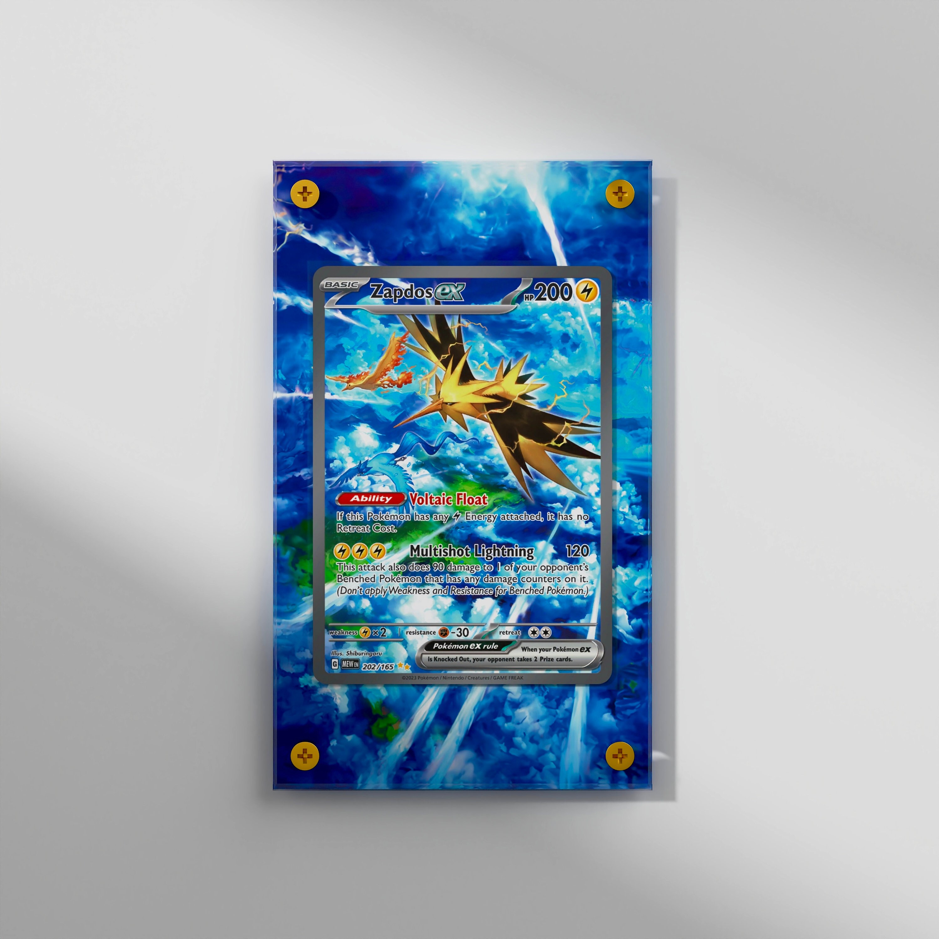 Pokémon TCG Zapdos ex 192/165 Sv: Scarlet & Violet 151 Holo Ultra Rare