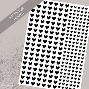 Hearts candle tattoo | PDF template | Candle foil for candles | Candle stickers | person of heart | Love | birthday | wedding | Christmas