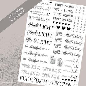 Little thing candle tattoo | PDF template | Candle foil for candles | Candle stickers | Birthday | Wedding | Moving in | Sweetheart | Gift