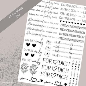 You candle tattoo | PDF template | Candle foil for candles | Candle stickers | Birthday | Wedding | Moving in | Friendship | Heartfelt person