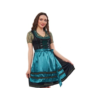 Exquisite Dirndl &quot;Melli&#39;&#39; Satin / authentic cultural quality clothing / Austria / Bavaria / Oktoberfest / traditional costume outfit