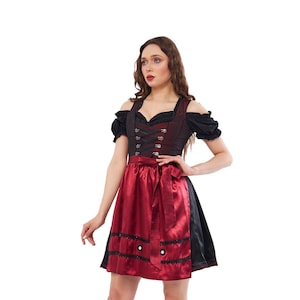 Exquisite Dirndl &quot;Bea&#39;&#39; Taffeta / authentic cultural quality clothing / Austria / Bavaria / Oktoberfest / traditional costume outfit
