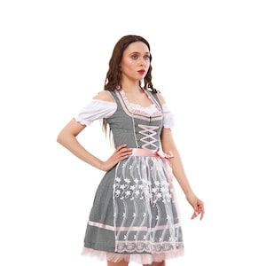 Exquisite Dirndl &quot;Amanda&#39;&#39; Spotted / authentic cultural quality clothing / Austria / Bavaria / Oktoberfest / traditional costume outfit