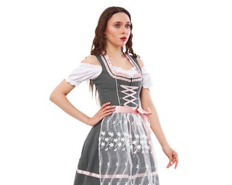 Exquisite Dirndl "Amanda'' Spotted / authentic cultural quality clothing / Austria / Bavaria / Oktoberfest / traditional costume outfit