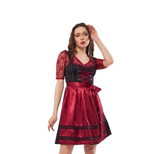 Exquisite Dirndl &quot;Melli&#39;&#39; Satin / authentic cultural quality clothing / Austria / Bavaria / Oktoberfest / traditional costume outfit