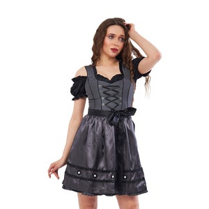 Exquisite Dirndl &quot;Bea&#39;&#39; Taffeta / authentic cultural quality clothing / Austria / Bavaria / Oktoberfest / traditional costume outfit