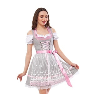 Exquisite Dirndl &quot;Amanda&#39;&#39; Spotted / authentic cultural quality clothing / Austria / Bavaria / Oktoberfest / traditional costume outfit