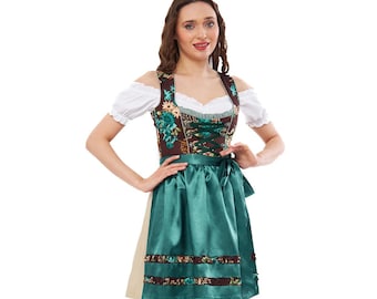 Exquisite Dirndl &quot;Ayça&quot; mint / authentic cultural quality clothing / Austria / Bavaria / Oktoberfest / traditional costume outfit