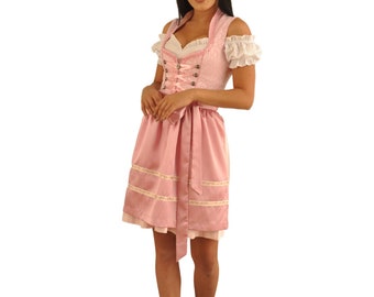 Robe Trachten/Robe folklorique/Robe allemande/Robe en dirndl allemand pour femme Déguisements 3 pièces pour le carnaval de l'Oktoberfest