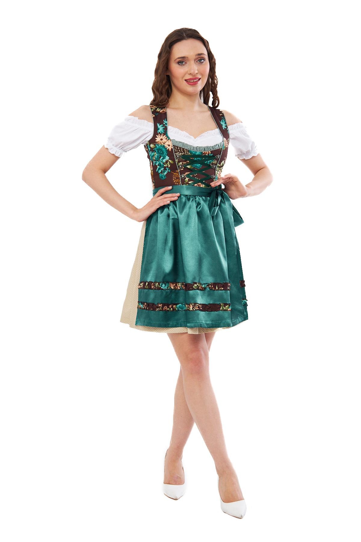Exquisite Dirndl "Ayça" mint / authentic cultural quality clothing / Austria / Bavaria / Oktoberfest / traditional costume outfit