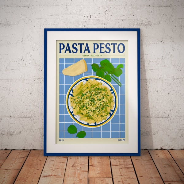 Elin PK Pasta Pesto Food Poster