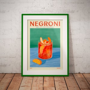 Elin PK Negroni Drink Poster