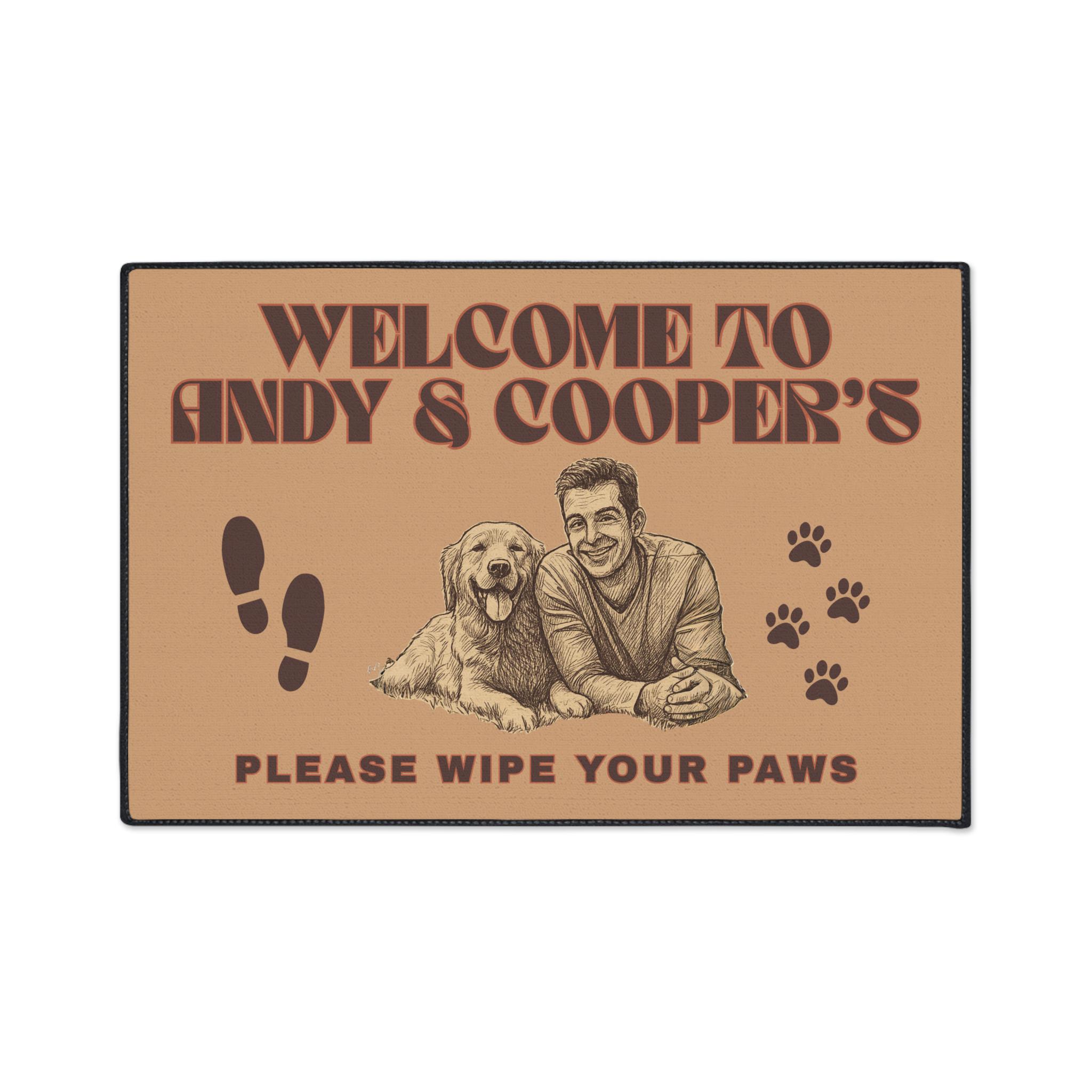 Dog Mat For Wet Paws Wipe Your Paws Svg, Funny Doormat Svg, Funny Quotes  Svg Passionate Paw, image size:2048x2048