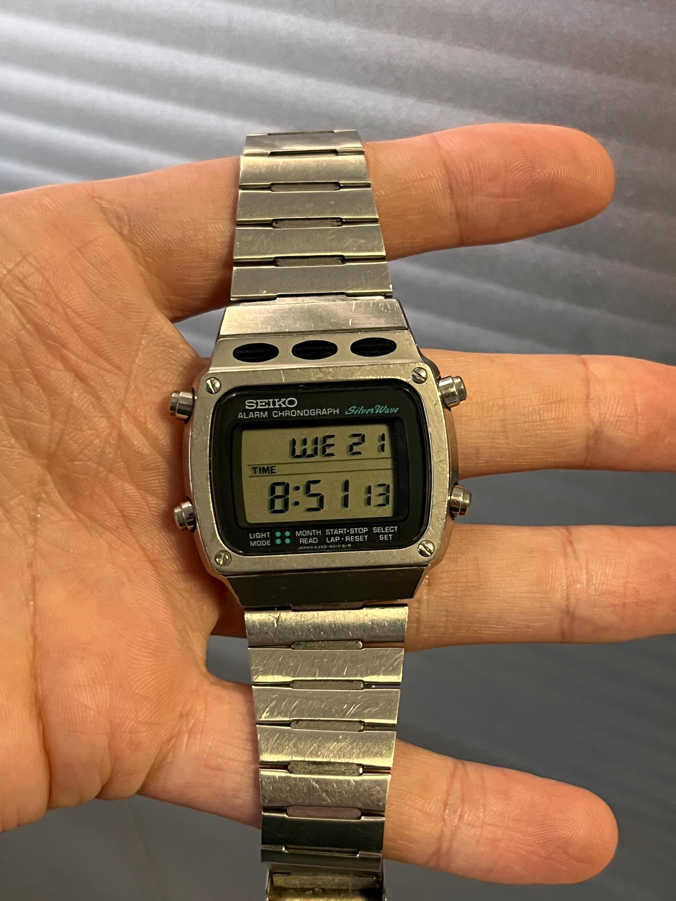 【ジャンク品】SEIKO Silver Wave デジボーグオリジナル ジャンク品】SEIKO Silver Wave デジボーグオリジナル 時計