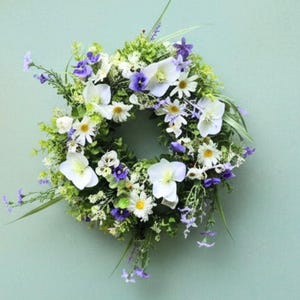 Floral eucalyptus hurricane candle wreath gift table decor extra large candle ring wreath for event centerpiece small wreath gift for friend