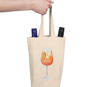 Dubbele draagtas wijn - Spritz-tijdperk - Aperol Spritz - Cadeautas