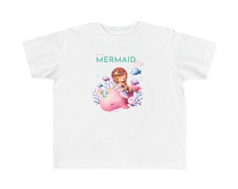 Toddler's Jersey Tee (Brunette) - Mermaid Era - Mermaid Birthday