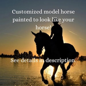 Customized Model Horse Painted to Look Like Your Horse