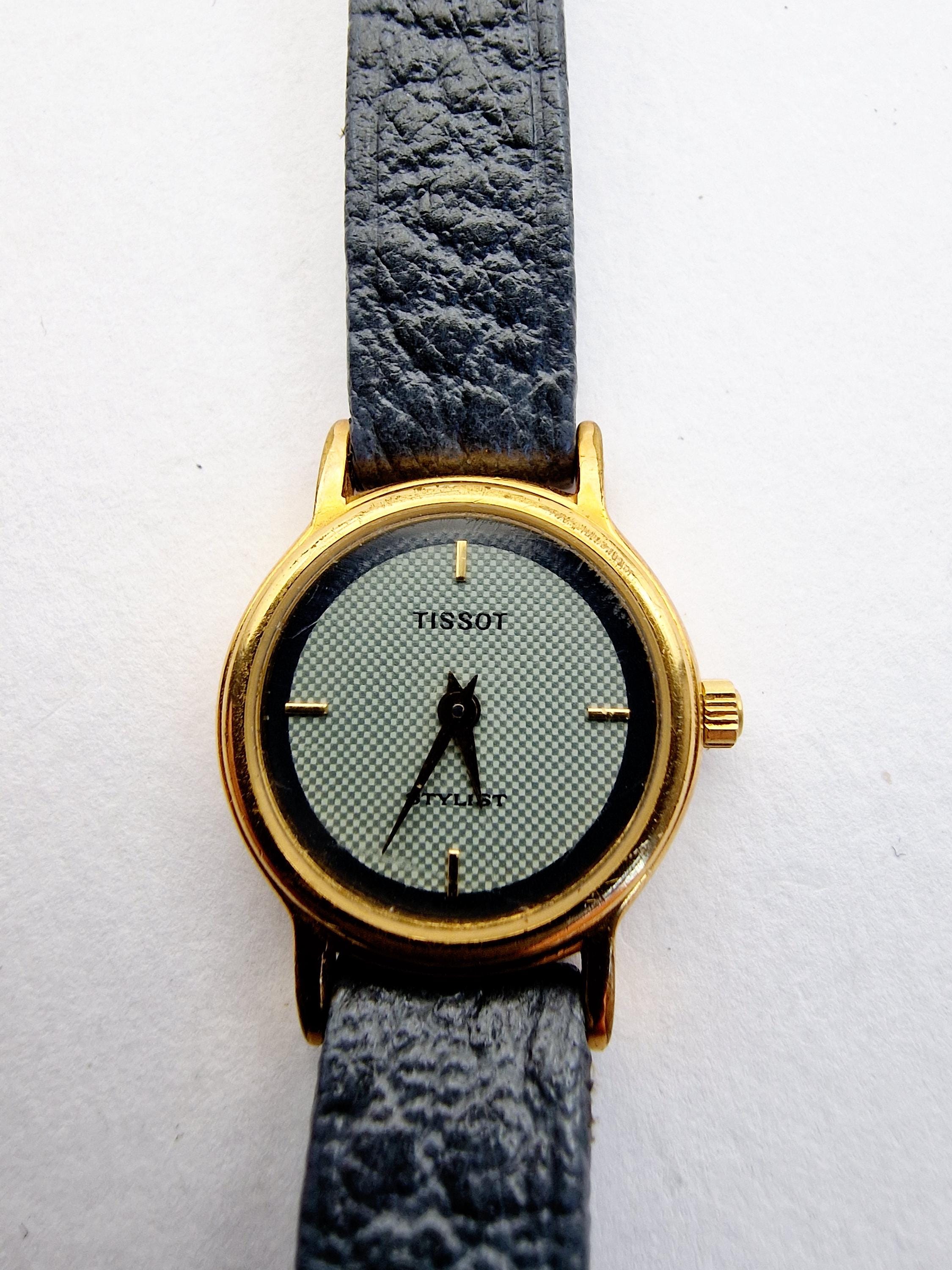 Tissot Stylist Montre Tissot Femme En Or Ancienne Montre à Quartz
