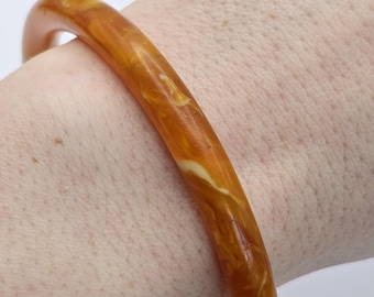 Vintage Faux Amber Bakelite Bangle