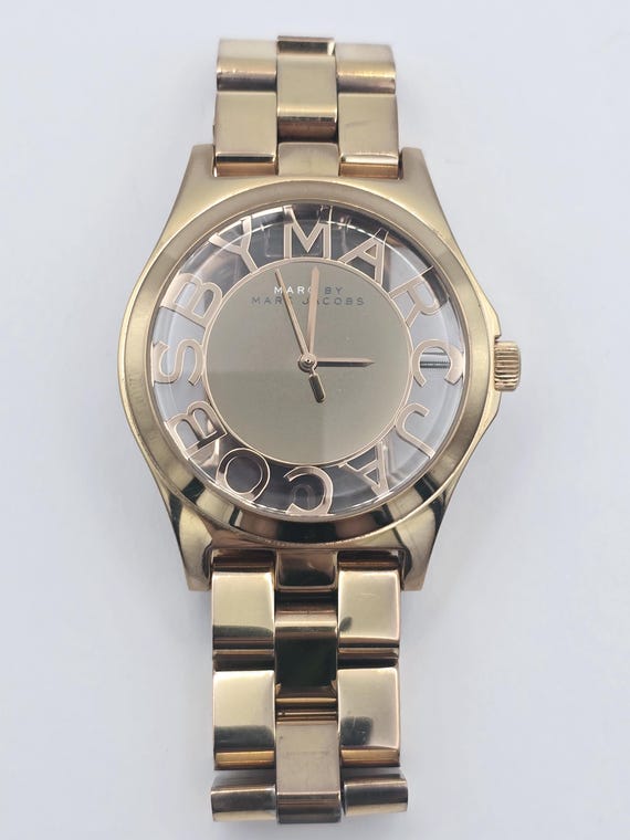 Marc Jacobs Rose Gold Skeleton watch NEW MARC BY MARC JACOBS ROSE GOLD HENRY SKELETON LIMITED  main image 2