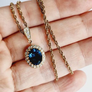 美品 A&S アトウッドコレクション ネックレス クリスタルストーン 保存箱付き Vintage Attwood and Sawyer A&S Gold Toned Necklace & Earring