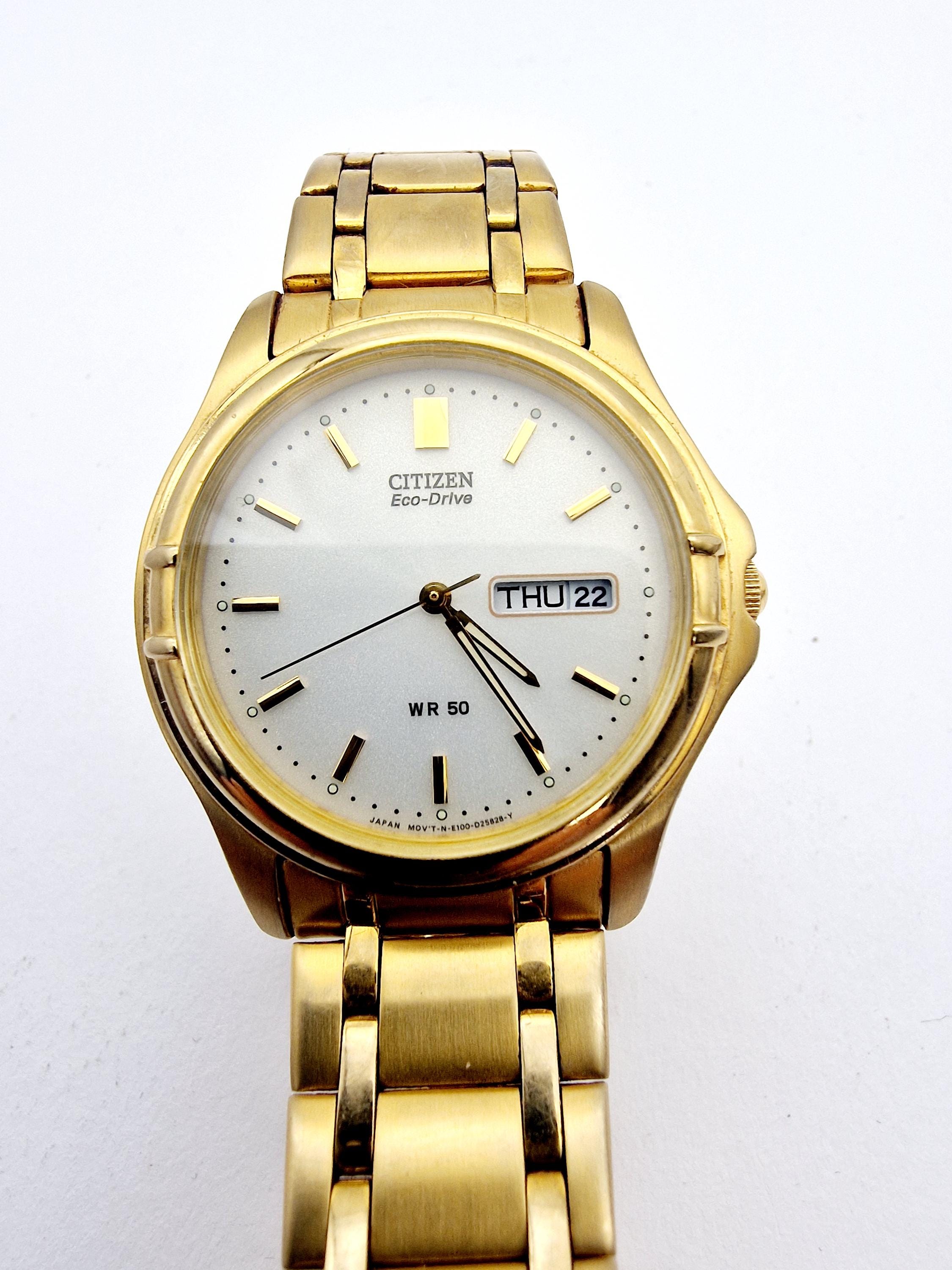 美品　CITIZEN　シチズン　ゴールド　WR50　クォーツ　メンズ　腕時計 CITIZEN(シチズン) Gold/Black Quartz メンズ 腕時計 AN8054-50E