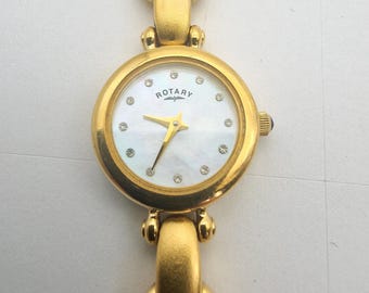 ROTARY Ladies Quartz Watch With Mother of Pearl Dial  (E3)