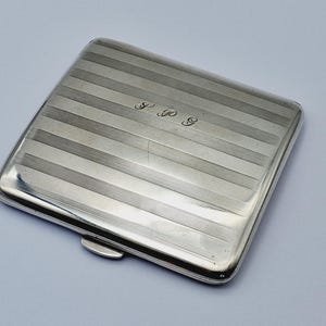 Antique Asprey Sterling Silver Cigarette Case Hallmarked