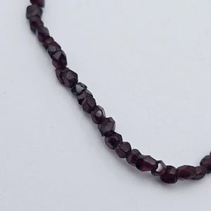 Antique Victorian Faceted Garnet Double Strand Necklace & Pendant with 18ct Yellow Gold Clasp