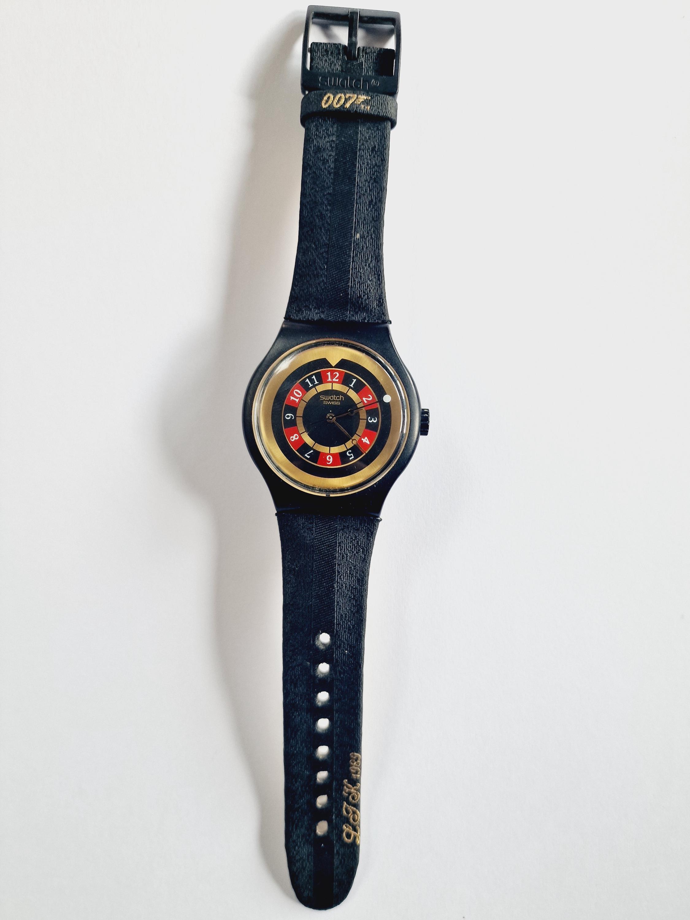 Vintage Swatch Watch James Bond 007 Licence to Kill 1989 Watch 