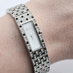 DKNY Stainless Steel Swarovski Crystal MOP Dial Ladies Quartz Watch