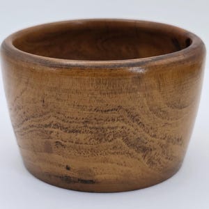 Antik Lignum Vitae träskål från mitten av 1800-talet