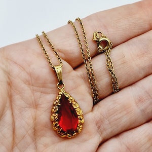 Vintage Rolled Gold Pendant and Necklace Kordes and Litchenfels 14ct RG