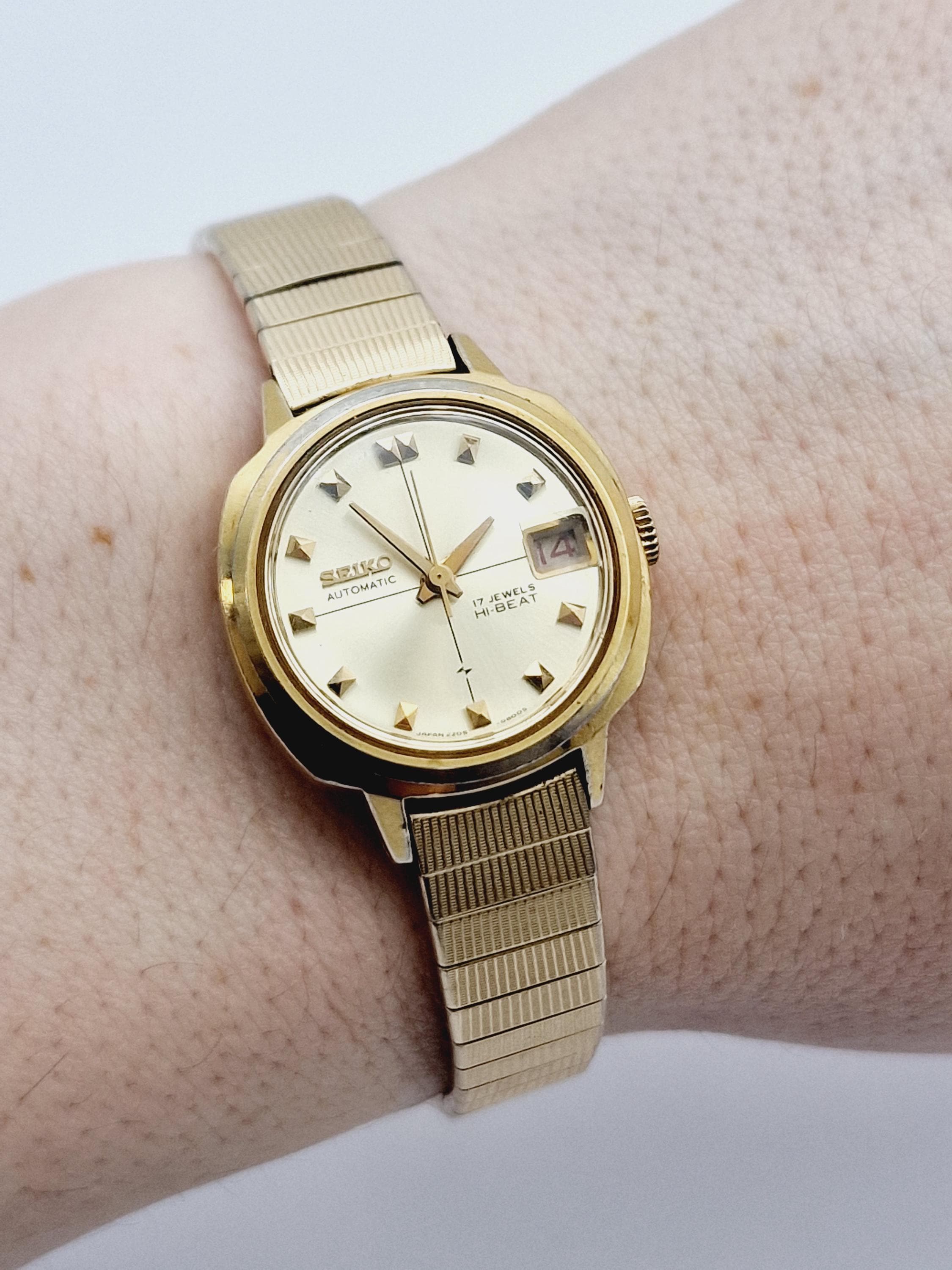 Vintage Seiko 1970s Hi-beat 17 Jewels Automatic Gold Plated
