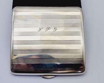 アンティーク Asprey スターリングシルバー シガレットケース 刻印あり