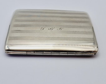 アンティーク Asprey スターリングシルバー シガレットケース 刻印あり