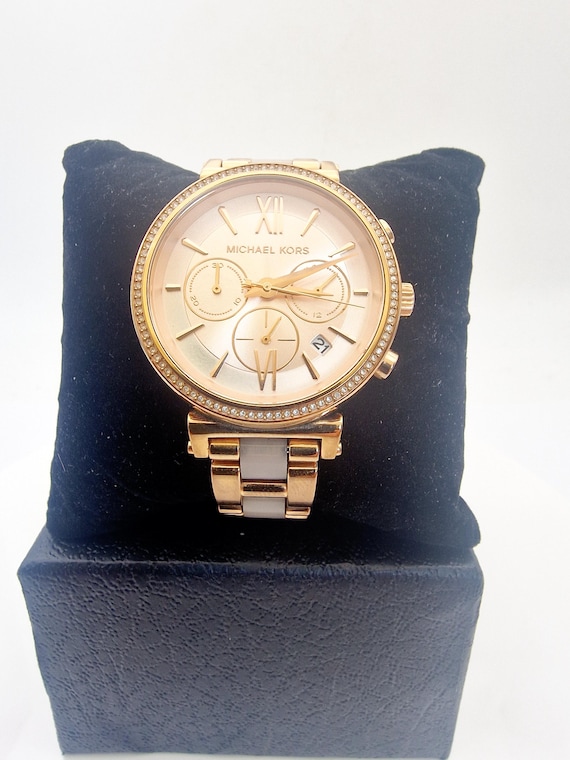MICHAEL KORS (sofie) Ladies Quarts Rose Gold Chronograph 