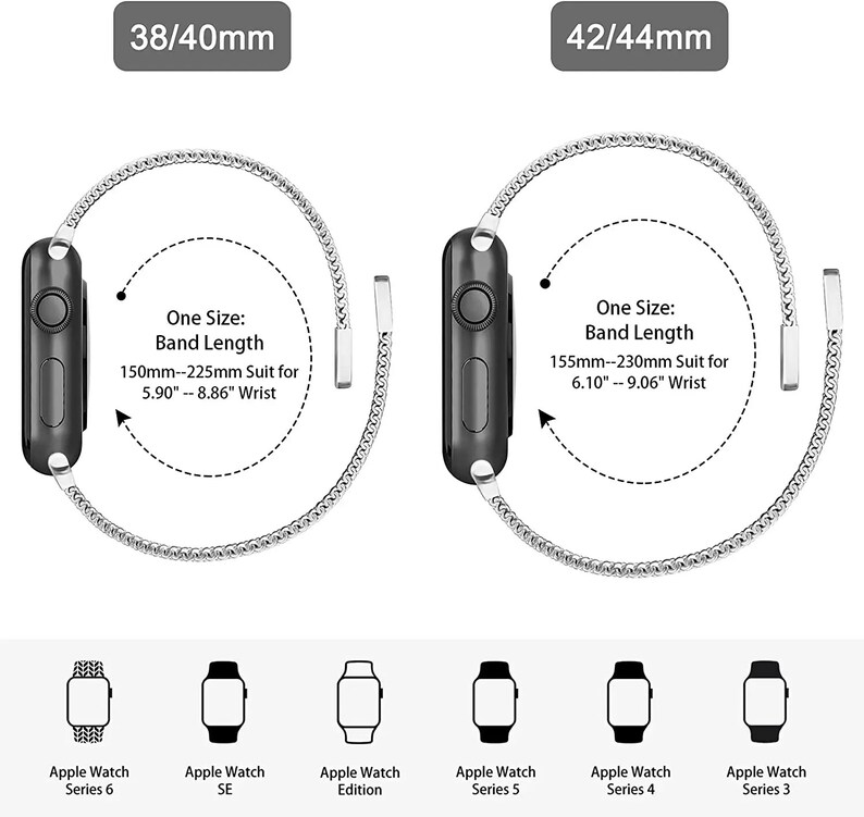 Magnetic Band for Apple Watch Band for Iwatch 3 4 5 6 Se - Etsy