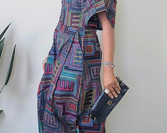 Formalny kombinezon z afrykańskim nadrukiem | Formalny kombinezon Ankara | Afrykańska sukienka formalna | Formalna sukienka Ankara | Sukienka z afrykańskim nadrukiem | Sukienka Ankara