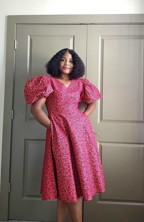 Ankara Midi Dress | African Print Midi Dress