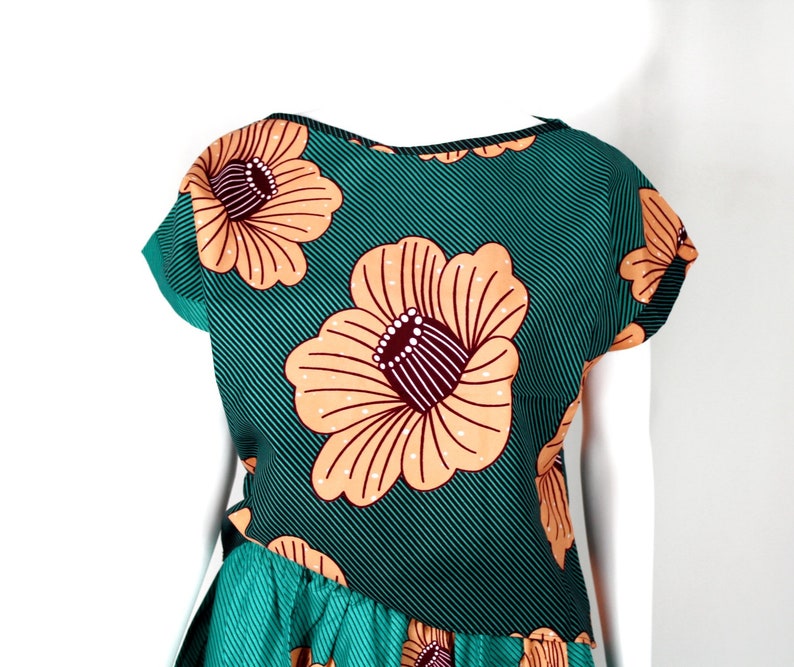 Two-piece Skirt and Top Set African Print M - Etsy