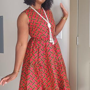 African midi dress | Ankara midi  dress | African print dress