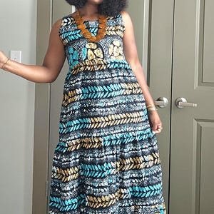 African maxi dress | Ankara maxi dress