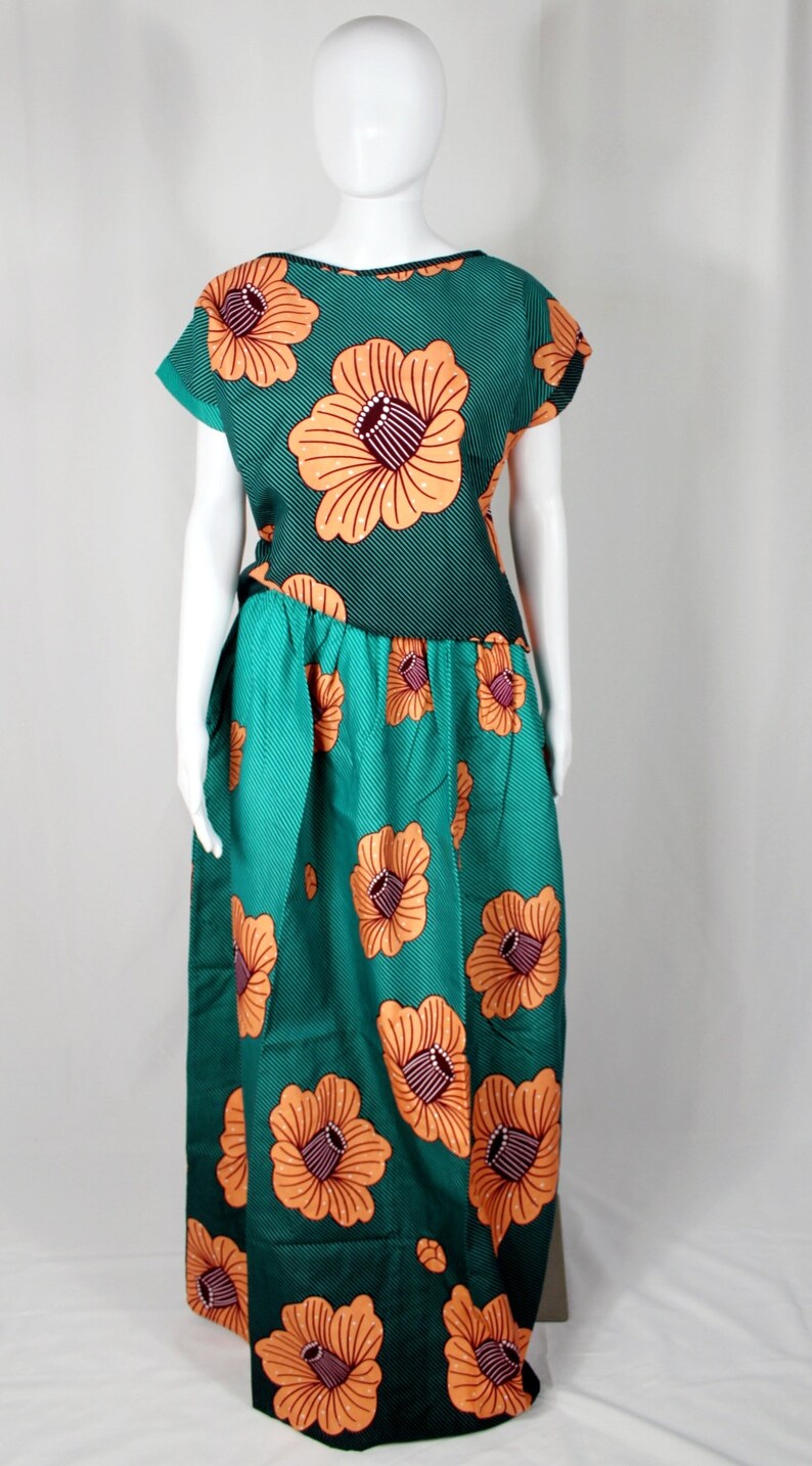 Twopiece Skirt and Top Set African Print M Etsy