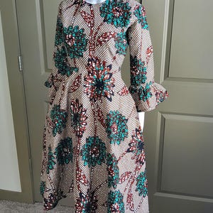 African midi dress | Ankara midi dress | African print dress