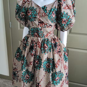 African midi dress | Ankara midi dress | African print dress