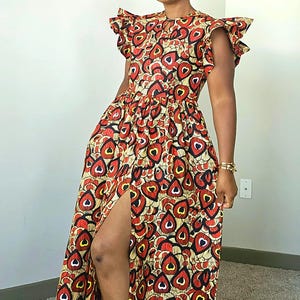 African print maxi dress | Ankara maxi dress